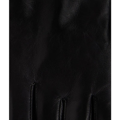 Karl Lagerfeld - Leather Gloves - Black - SIGNATURE LEATHER FF GLOVE