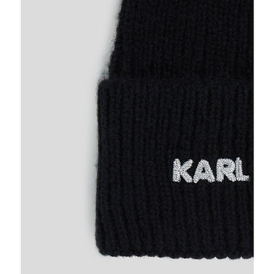 Karl Lagerfeld - Beanie - Black - ESSENTIAL BEANIE