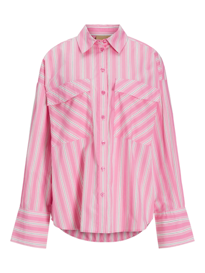 Cerise Stripes Pink Shirt - JJXX Jamie