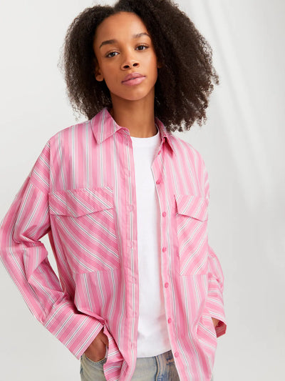 Cerise Stripes Pink Shirt - JJXX Jamie