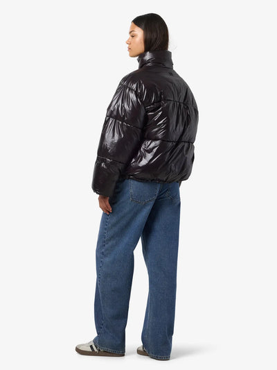 Noisy May - Puffer jakke - Black - Allie Shiny (PREORDER)