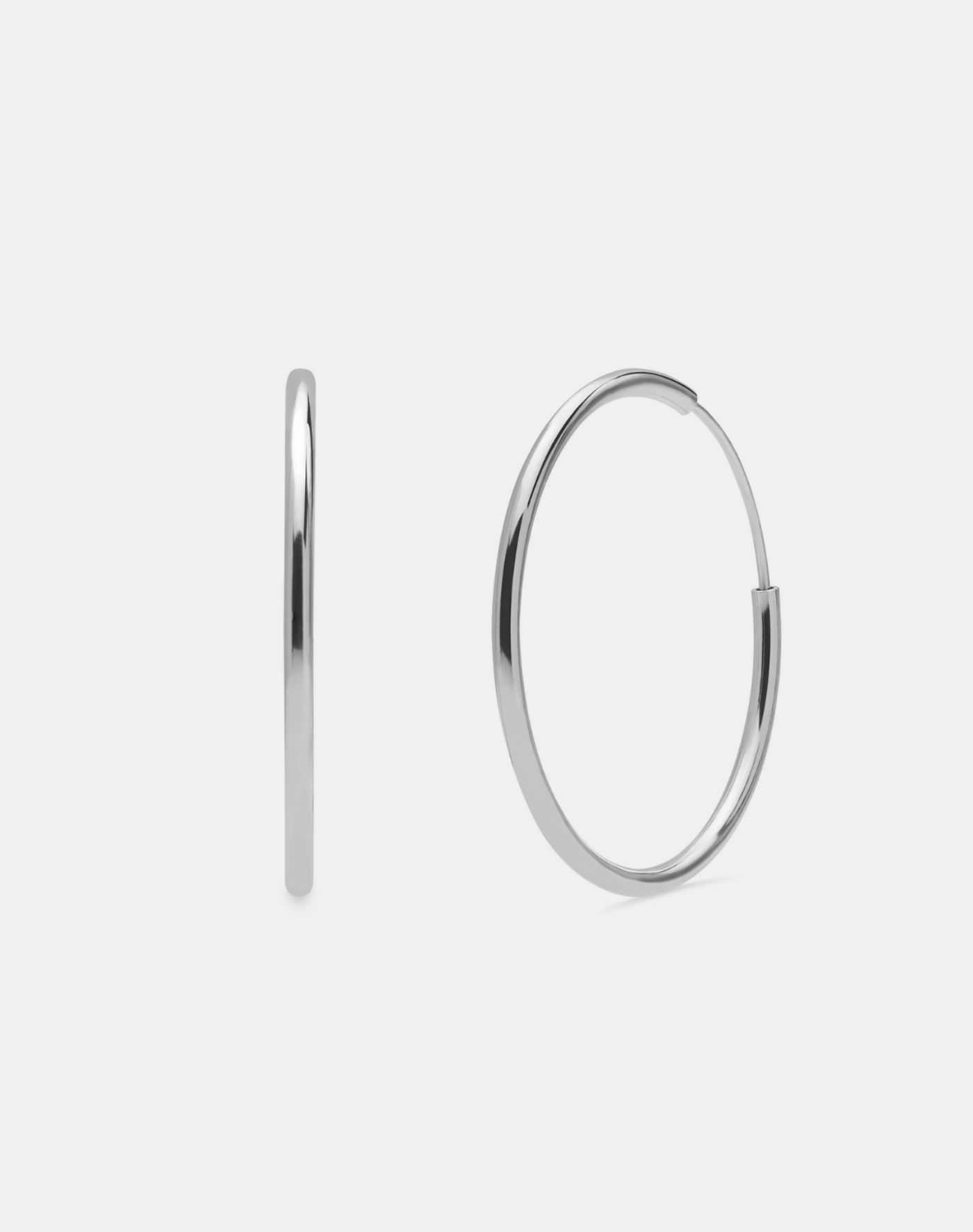 Andcopenhagen Sølvøreringe Silver / 3,2 cm Klassisk hoops sølv