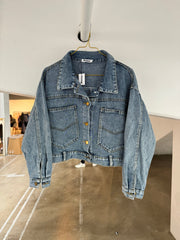 Short denim jacket - Blue denim - Sissa - Sassy Copenhagen