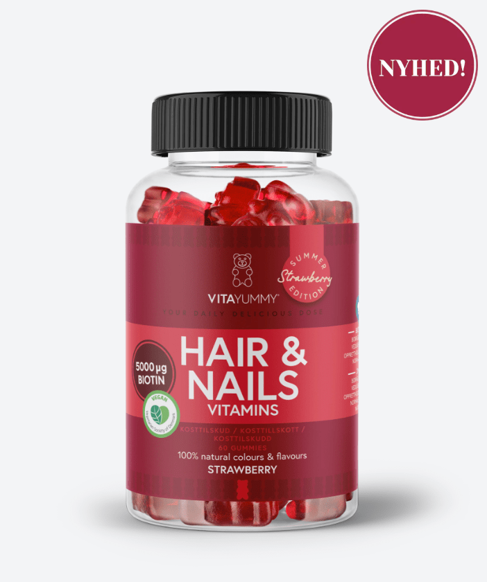 VitaYummy beauty Kosttilskud - Hair & Nails - Strawberry -  VitaYummy