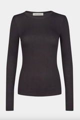 Long-sleeved viscose blouse - Black - SNOS243 - Sofie Schnoor 