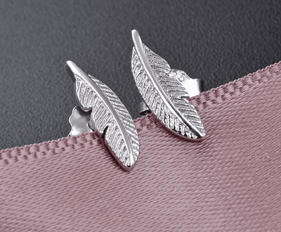 Andcopenhagen Smykker Leaf studs - Lele - 925 sterling sølv - Andcopenhagen