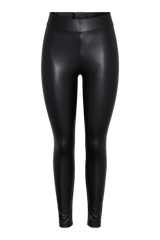 Leggings - HW shiny black - Pieces