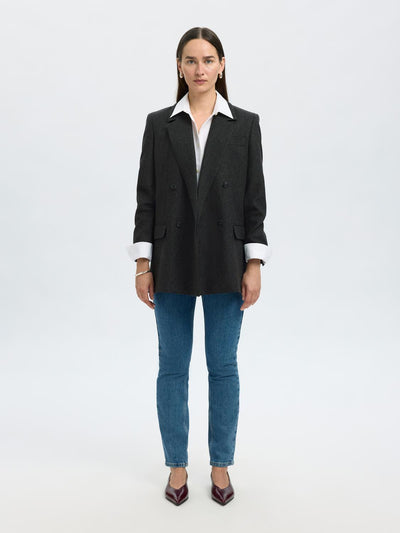 Selected Femme - Blazer - Black Wool - Elin