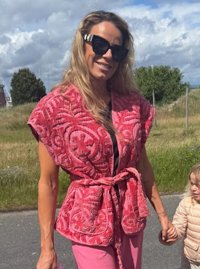 Sissel Edelbo Jakker Mønstret vest - Pink Vida - Sissel Edelbo sss (kopi)