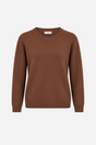 Lækker og blød cashmere-sweater fra Andcopenhagen i en smuk rødbrun nuance