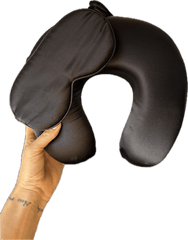 Neck pillow - 100% Silk black - Andcopenhagen