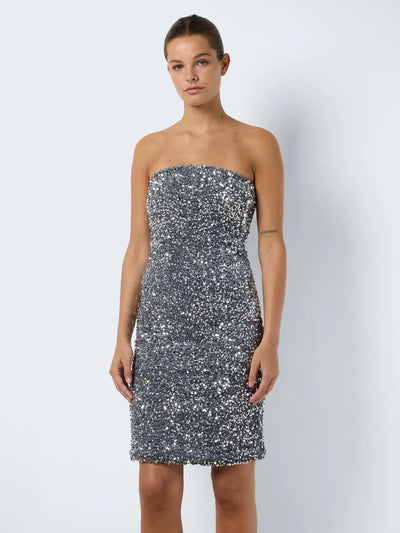 Noisy May - Dress - Silver sequins - Mia