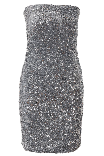 Noisy May - Dress - Silver sequins - Mia