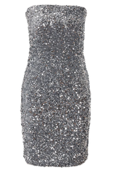 Noisy May - Dress - Silver sequins - Mia