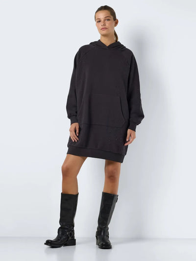 Noisy May - Hoodie dress - grey/black - Lega