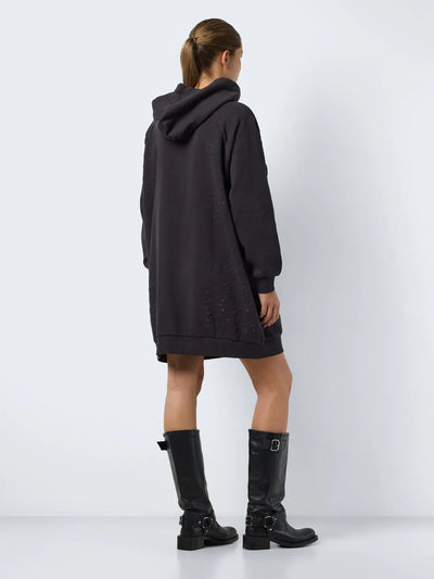 Noisy May - Hoodie dress - grey/black - Lega