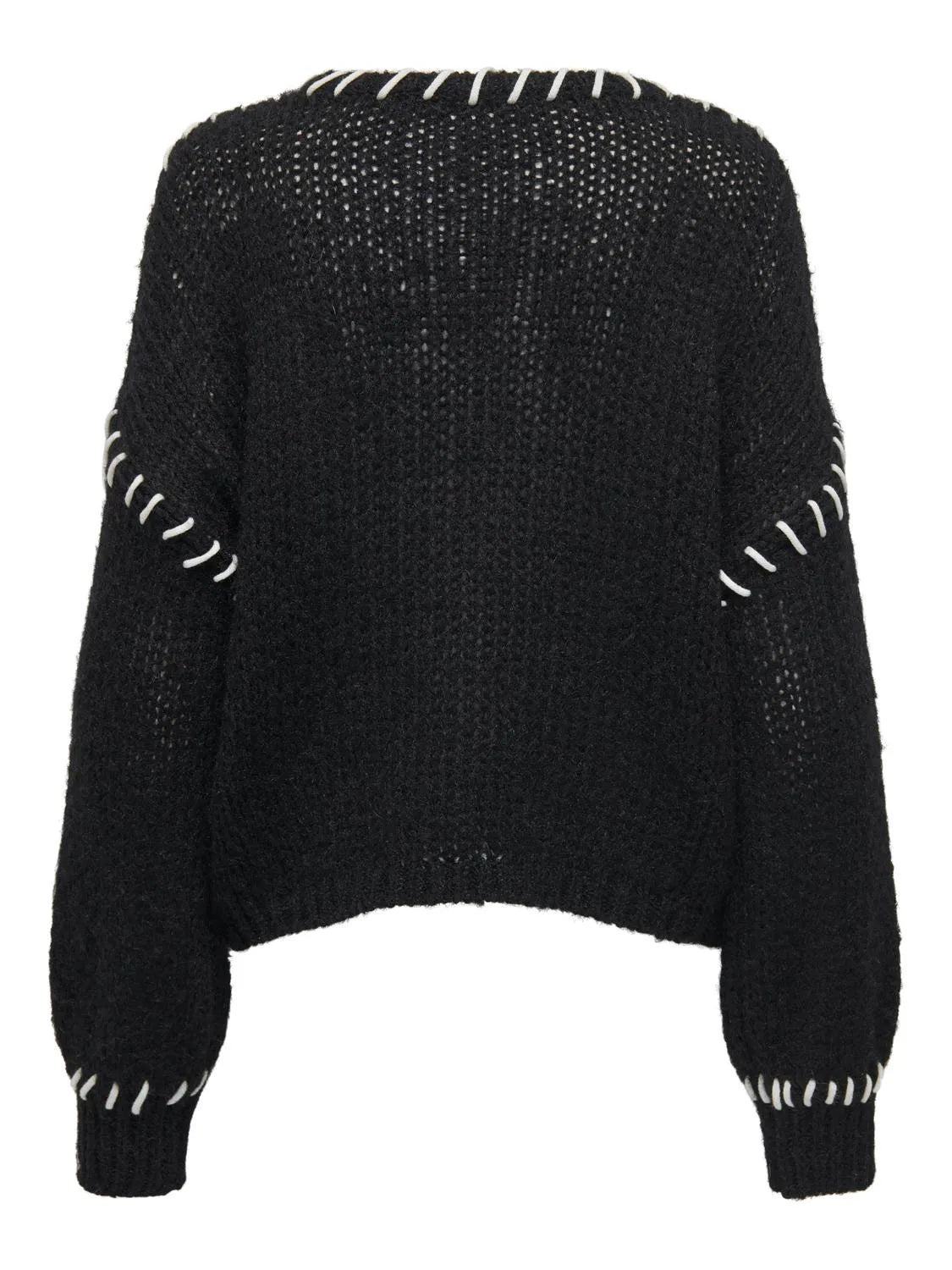 ONLY - Knitted sweater - Black/white - Denise