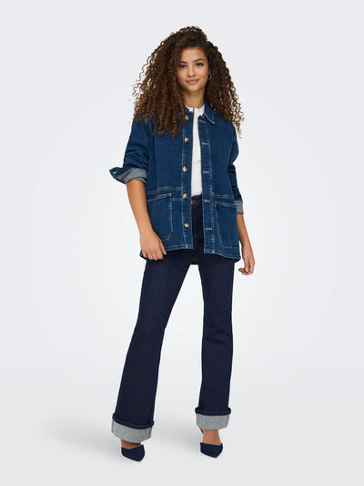 Only - Jeans - Flared dark denim - Mila