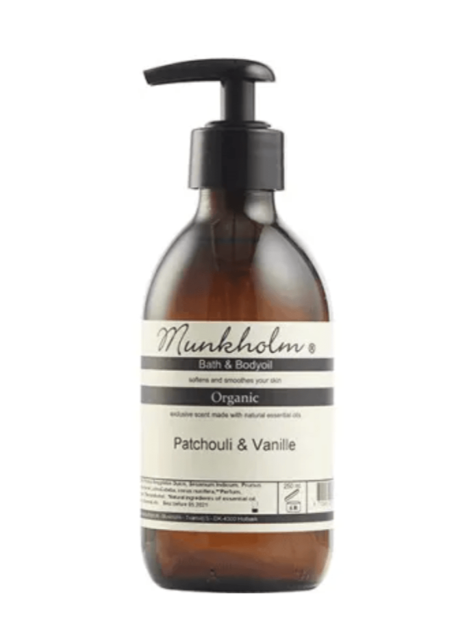 Munkholm Accessories Organic bodyoil - Patchouli &amp; Vanille - 250 ml - Munkholm