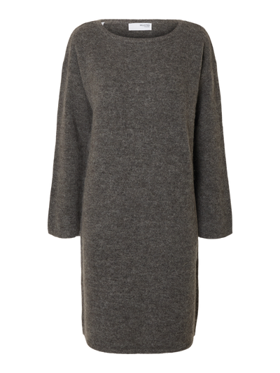 Selected Femme - Strik Kjole - Grey Melange - Lulu