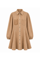 Sassy Copenhagen - Denimkjole - Brun - Ottela