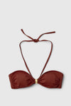 Selected Femme - Bikini Top - Cherry Mahogany - Bari