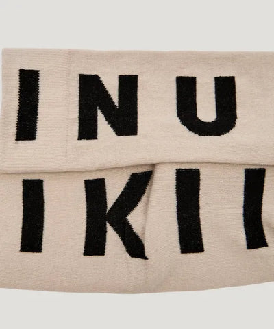 Inuikii - Sokker - Taupe/Black - Jacquard - Stilkompagniet.dk
