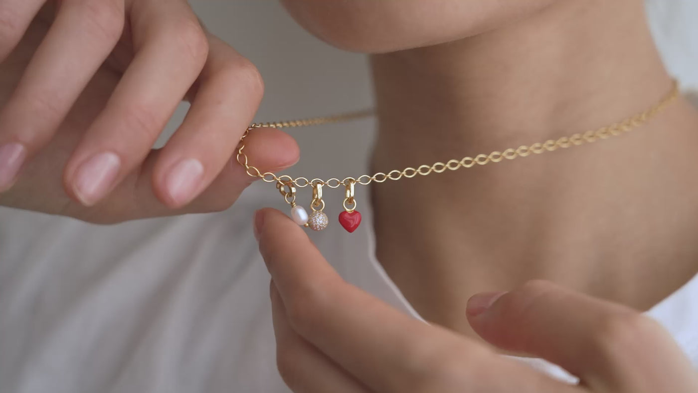 Enamel - Charm - Gold - Feminine Power