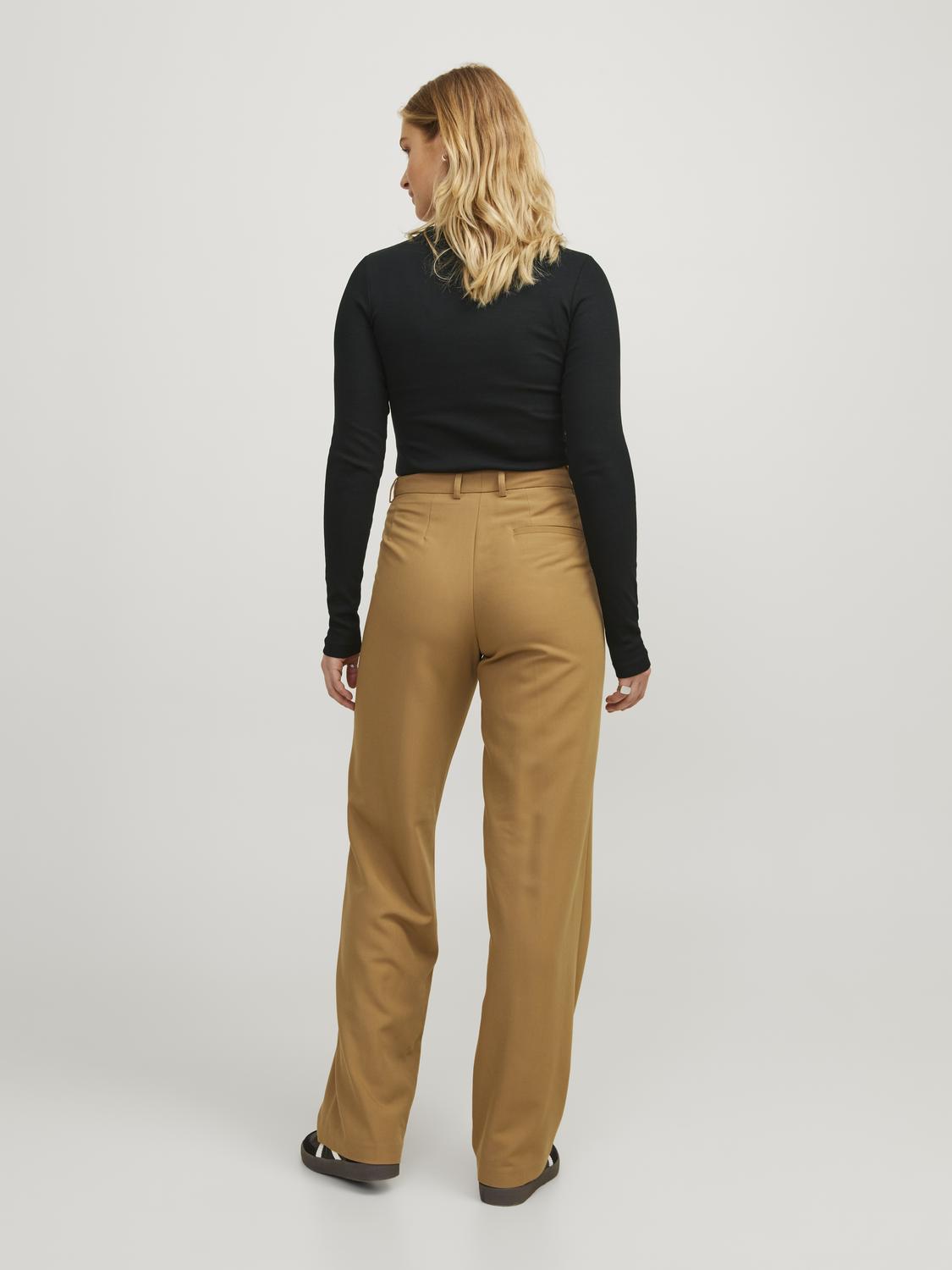 JJXX - Rib langærmet t-shirt - Sort - Freya