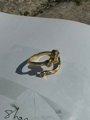 Ring - Elvira - 18 carat gold plated - Andcopenhagen