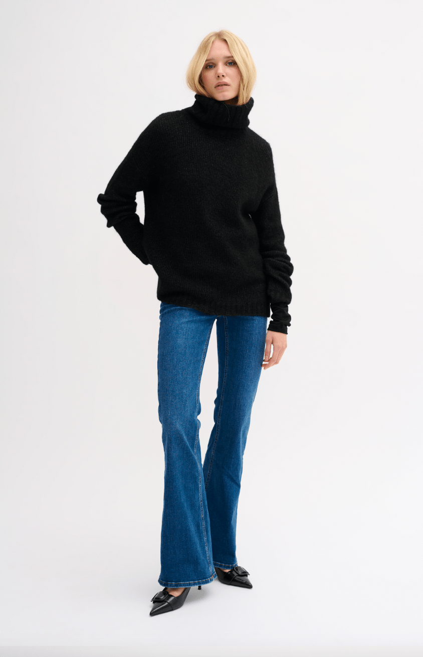 MY ESSENTIAL WARDROPE strik Rollneck strik - Black - 11 The knit rollneck - MY ESSENTIAL WARDROPE