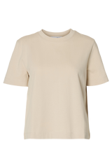 Selected Femme - T-shirt - Oatmeal - Essential