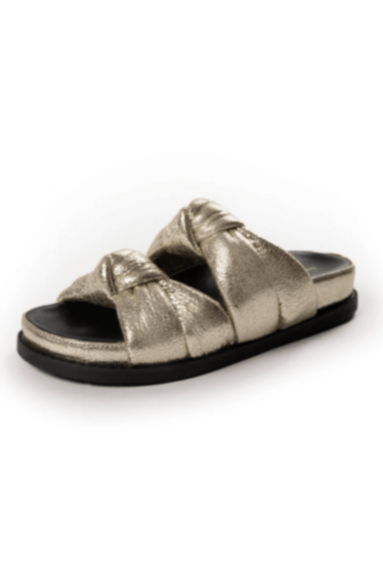 Copenhagen Shoes Sandal - Guld/sort - Pool party - Copenhagen shoes