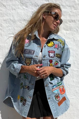 Sassy Copenhagen - Alba Denim Oversize cowboy Jacket sss