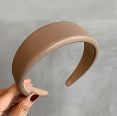 Sassy Copenhagen - Smooth Leather Hair Clips - Beige