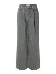 Selected femme - Jeans - Ekstra wide fit - Grey - Olivia