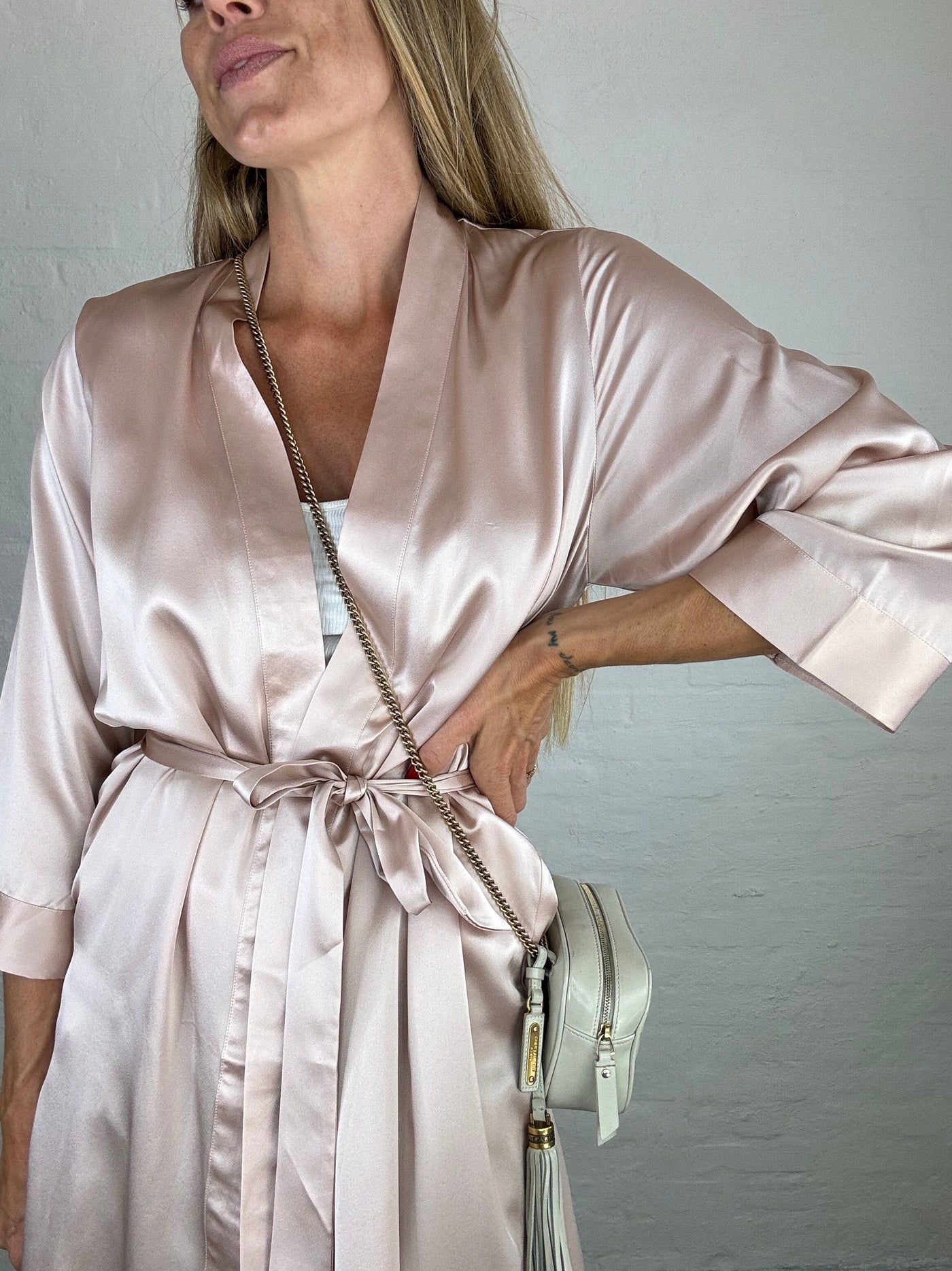 Andcopenhagen Overdele Silke kimono - Rosa - Selma - Andcopenhagen