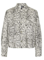 Skjorte - Snake print Jessica - Pieces X Ditte Estrup & Cille Fjord