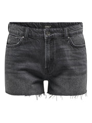 Black Denim Shorts - Jaci Black - Only