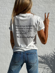 Statement t-shirt - You are enough - Saga - Sassy Copenhagen ( Bemærk preorder uge 51)