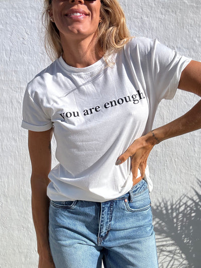 Sassy Copenhagen t-shirts & toppe Statement t-shirt - You are enough - Saga - Sassy Copenhagen