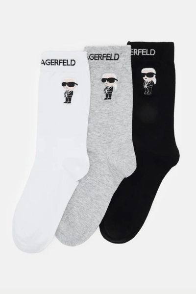 Karl Lagerfeld strømper Strømper - IKONIK 2.0 SOCKS 3 PACK - Karl lagerfeld