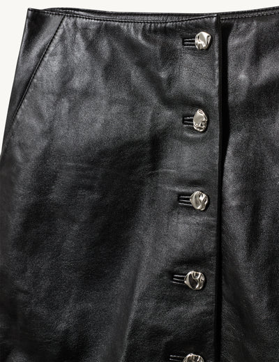 The Garment - Nederdel - Sort - Soho Mini Button Skirt