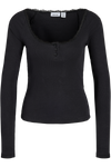 Noisy May - Langærmet Top - Black - Maya