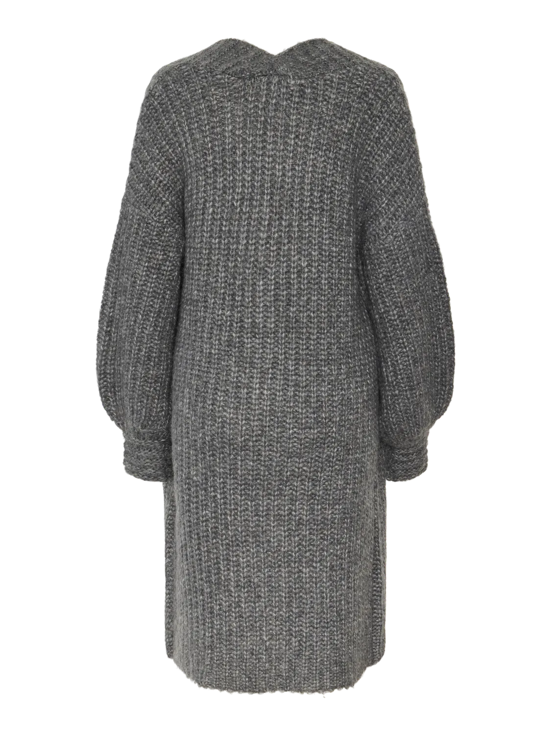 YAS - Cardigan - Long knit - Gray Melange - Dally