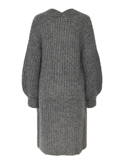 YAS - Cardigan - Long knit - Gray Melange - Dally