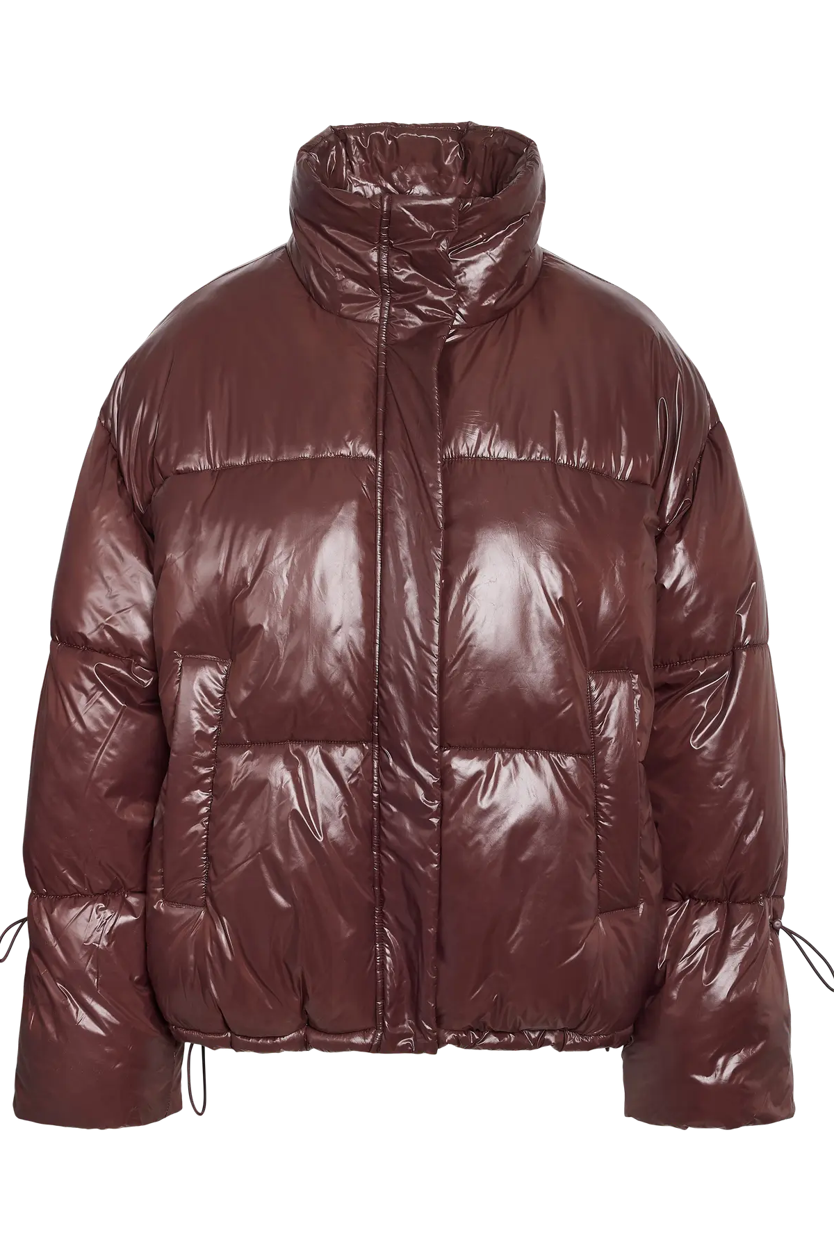 Noisy May - Puffer jakke - French Roast - Allie Shiny (PREORDER)