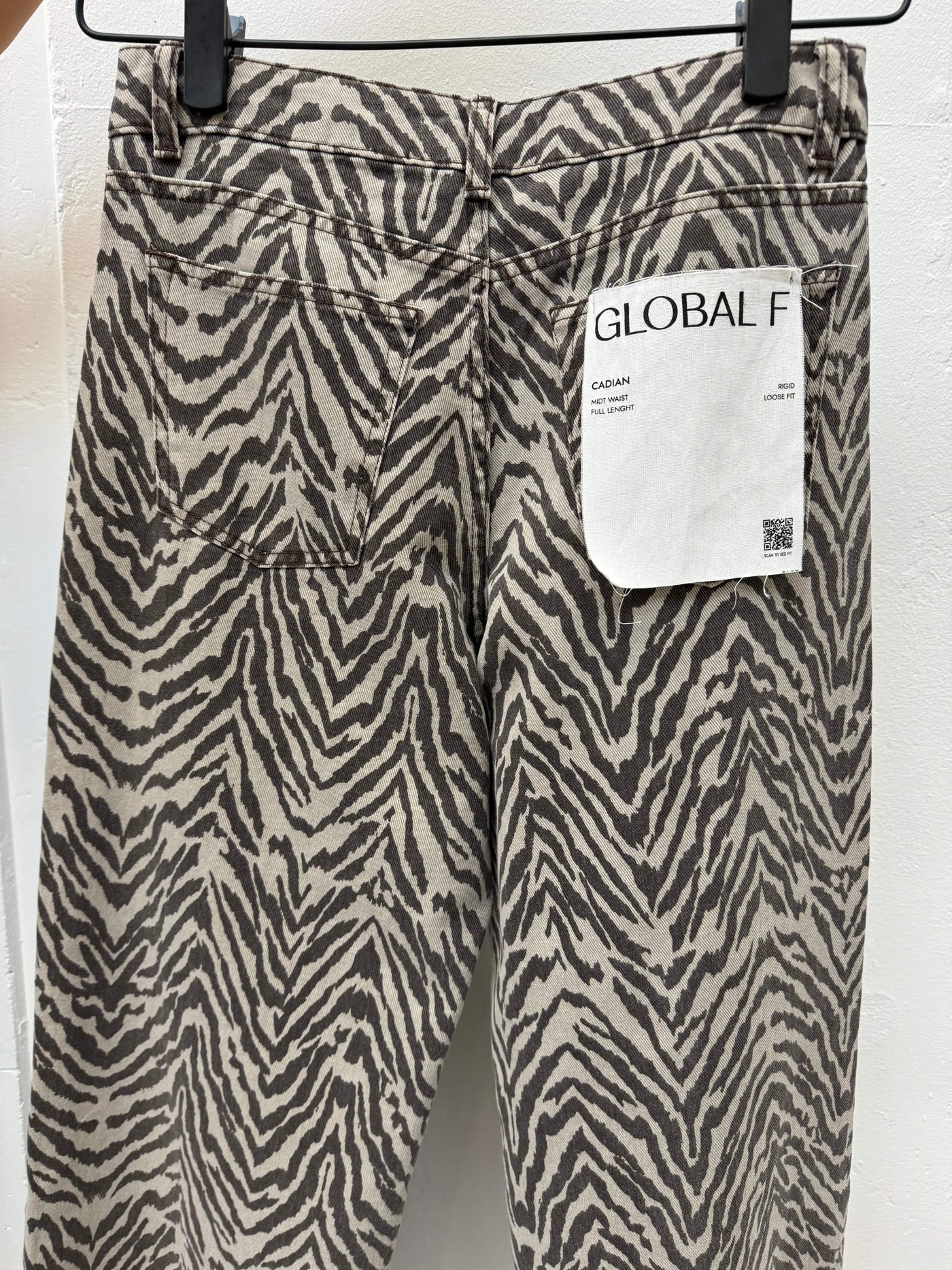 Global Funk Underdele Zebra Denim Jeans - Cadian - Global Funk (Bemærk Preorder)