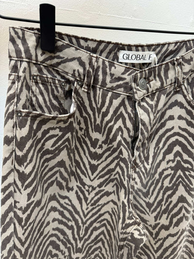 Global Funk Underdele Zebra Denim Jeans - Cadian - Global Funk (Bemærk Preorder)